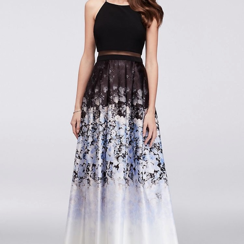Betsy & Adam illusion ball gown